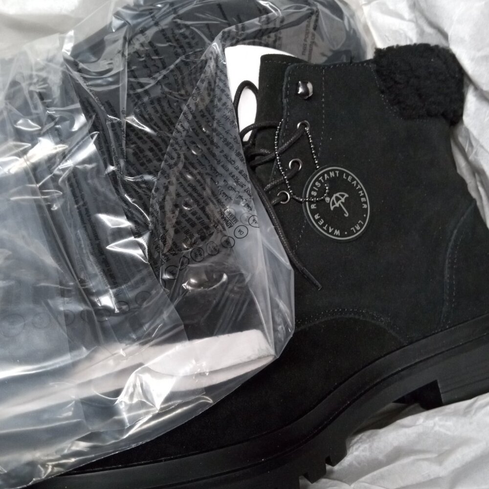 Women's size 11 Ralph Lauren Black Ankle Boots - Picture 5 of 5